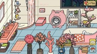 Tính năng mới Cánh hoa rơi & Trang trí phòng tắm màu Hồng Adorable Home P14 | BIGBI Game