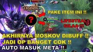 MOSKOV DIBUFF JADI OP BANGET !! PAKE AJA BUILD MOSKOV PALING SAKIT 2023 TERBARU !! AUTO MASUK META !