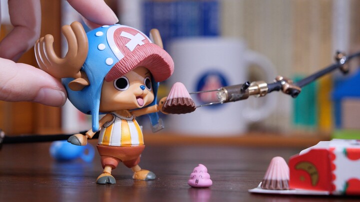 [One Piece] The stop-motion animation production process of Chopper eating chocolate is shot for 4 m