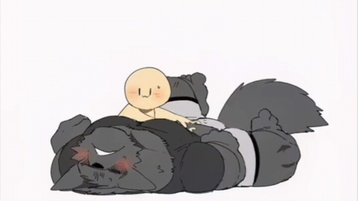 Furry enthusiast, big wolf dog