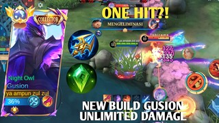 ONE HIT, NEW BUILD GUSION | GUSION MONTAGE | MOBILE LEGENDS