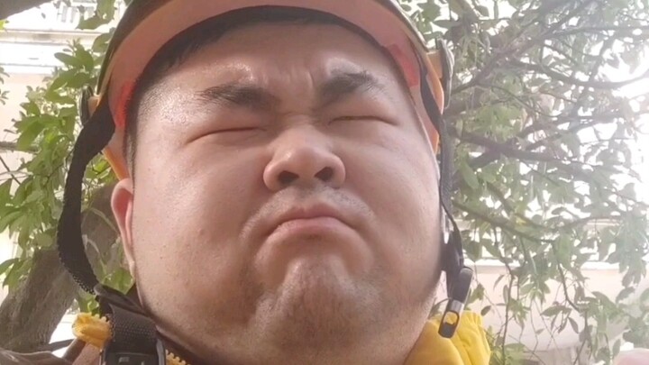 When a guy delivers food in a female voice