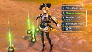 What happens if Navia idles nearby item drops?