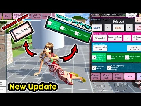 New UPDATE Version 1.039.54 (China Dress Pattern & Teleport point ) | Sakura School Simulator
