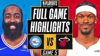 76ERS vs HEAT FULL GAME 5 HIGHLIGHTS | NBA Playoffs 2022 Highlights Game 5 76ers vs Heat NBA 2K22