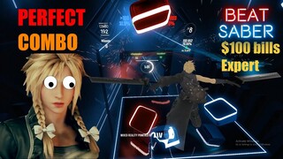 beat saber | full combo $100 bill (expert) | Avatar Mixed reality