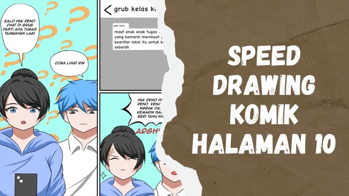 speed draw komik halaman 10