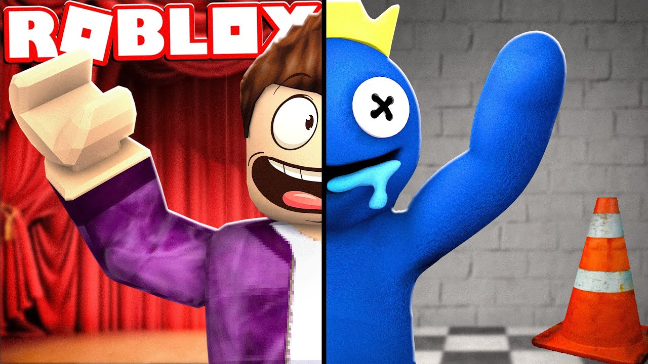 ROBLOX  Making Rainbow Friends Sculptures - Purple Monster Clay - BiliBili