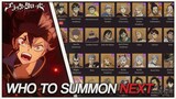 WHO TO SUMMON FOR NEXT FOR F2P AFTER SEASON 2? | Black Clover Mobile
