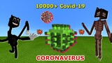 CARTOON CAT V3 vs. CORONAVIRUS (Covid-19) vs. SIREN HEAD V3 in Minecraft | THAT'S END, CARTOON CAT!