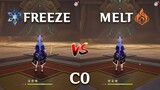 Ayaka Freeze vs Melt!! gameplay comparison!! Which is the best ? | Genshin Impact |