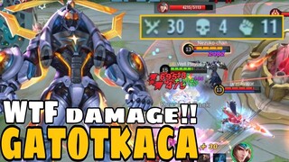 30 Kills!! WTF Damage Gatotkaca Offlane Monster!! Build Top 1 Global Gatotkaca ~ MLBB