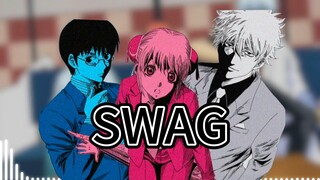 [AI Gintoki & Kagura & Shinbaji] Bản rap siêu nghiêm túc "Swag" của bộ ba Wanshiwu