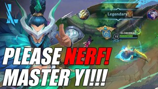 This is why Master Yi need NERF!