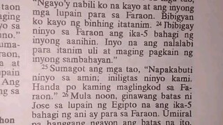 Pang Araw Araw na Talata.  Genesis 47:25-26