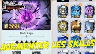 COMMENT OBTENIR ET AUGMENTER LES SKILLS | BLACK CLOVER MOBILE