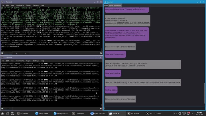 Sicken.ai quickly beats Anonforce challenge at TryHackMe.com