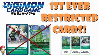 1st EVER Restricted Digimon Cards! Limited to 1 Per Deck! (HUGE Digimon TCG News)