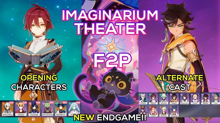 [NEW] Imaginarium Theater Full Run Act 1 - Act 8 | Genshin Impact | new endgame