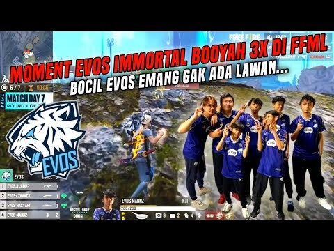 MOMENT EVOS IMMORTAL BOOYAH 3X DI TURNAMEN FFML SV DIVISI II DAY 7