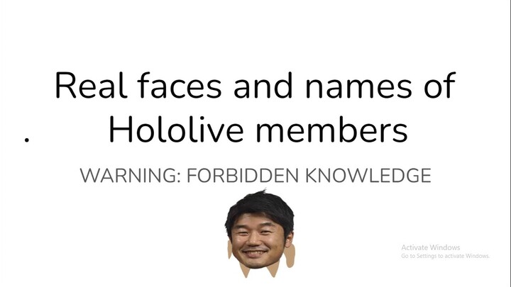 (*READ DESC) Real faces and names of Hololive members (2023 UPDATED)
