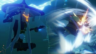 King Rhoam in the Trial of the Ancients - Hyrule Warriors: Age of Calamity