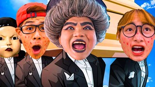 Scary Teacher 3D Vs huggy wuggy and kissy missy #1 | Squid Game (오징어 게임) - Coffin Dance Song (COVER)