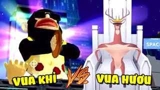 VUA HƯƠU BỐ ĐỜI VS VUA KHỈ BÓNG ĐÊM !!! ( Pobbrose Hươu bố đời) | Deer simulator ✔