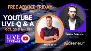 YouTube Live Q & A with Hunter Peterson