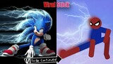 Best Falls | Sonic vs Stickman | Stickman Dismounting Highlight and Funny Moments #143