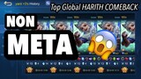 NON META?NERF PA MORE  HARITH WITH FULL BURST AND SAVAGE  BY TOP GLOBAL HARITH YANI ∞ MOBILE LEGENDS