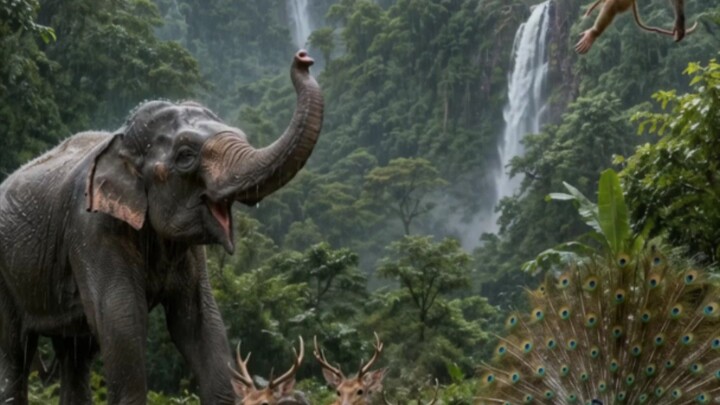 jungle ka mahaul janvaron ke sath janvaron ka Pyar