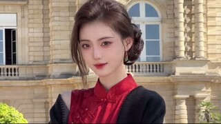 A beautiful girl in Paris #山海观雾 #美女 #beauty #tiktok #douyin #辣妹 #甜妹 #douyu