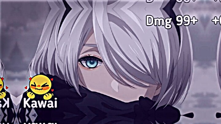 kawai...😍 ,yorha 2b face reveal.