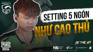 THE KING SERIES | Hướng Dẫn Setting 5 Ngón Chuẩn Như Cao Thủ PUBG MOBILE Cùng Namshin | PUBG MOBILE