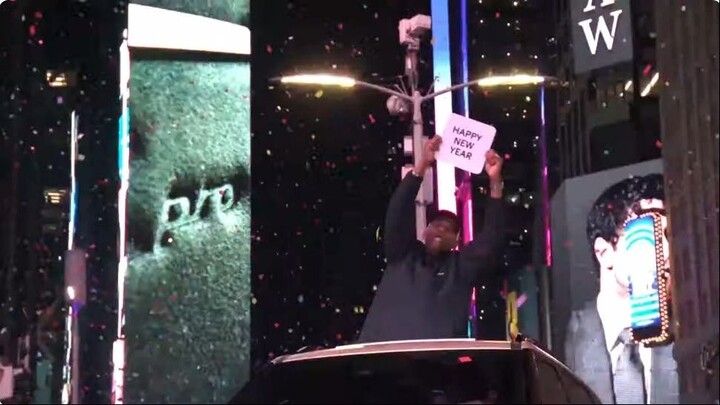 Feliz Año Nuevo 2026 En New York Times Square U.S.A
