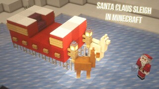 How to build a Santa Claus sleigh in Minecraft 1.16.4