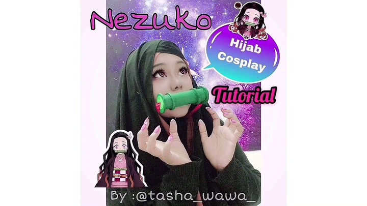 Hijab Cosplay Tutorial~ (Kamado NEZUKO from DEMON SLAYER)