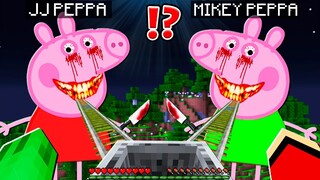 What Mikey and JJ DO INSIDE Creepy Piggy Peppa TITANS at 3:00am? - in Minecraft Maizen