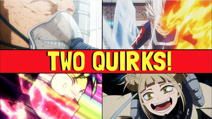 Top 8 MULTIPLE QUIRK users / My Hero Academia