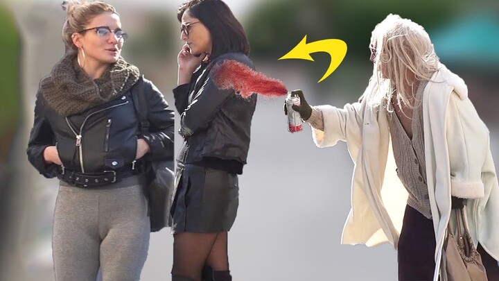 Crazy grandma Prank 2019 :) Spray Painting People Prank | funny jokes