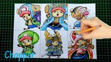 DRAWING CHOPPER IN DIFFERENT COSTUMES (ONE PIECE) | Speed Drawing | Art 9