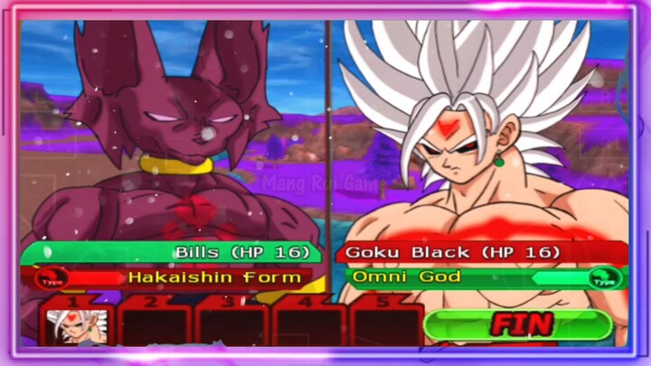 BEERUS HAKAISHIN FORM VS GOKU BLACK OMNI GOD - DB MOD ANDROID GAMEPLAY
