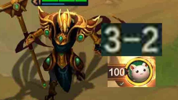 3-2, 100 health! D drew a Tsar card.