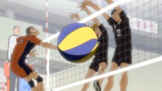 Desperately defending and finally blocking the ball to score, Karasuno is really exciting