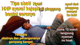 Cara mudah obati nyeri kecetit di pinggang syaraf terjepit HNP