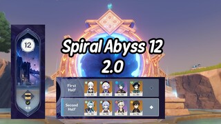 Ayaka & Eula DPS Clear Spiral Abyss Floor 12 (9 Stars)  - Genshin Impact