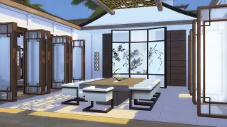 【The Sims 4】Modern Chinese-style "Hui-style folk houses" are suitable for three generations of grand