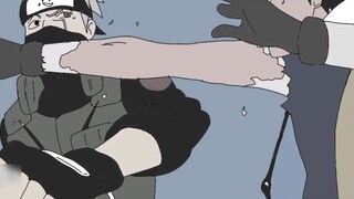 [Vẽ tay] "Naruto Kakashi VS Obito" đã vỡ gan, và điện thoại di động vẽ từng khung hình!