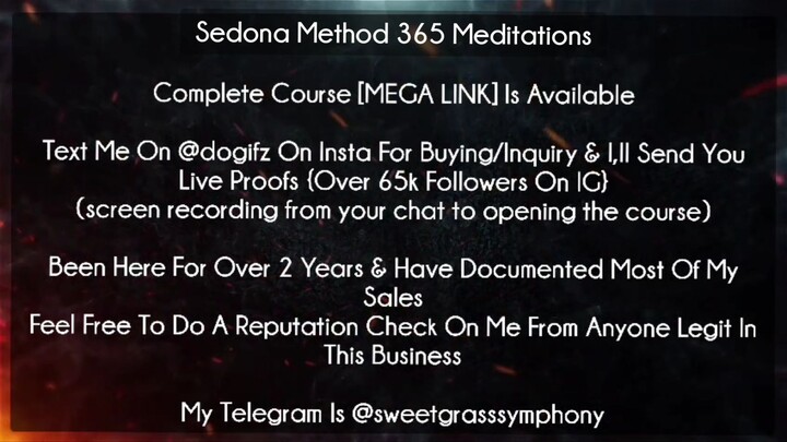 Sedona Method 365 Meditations course download